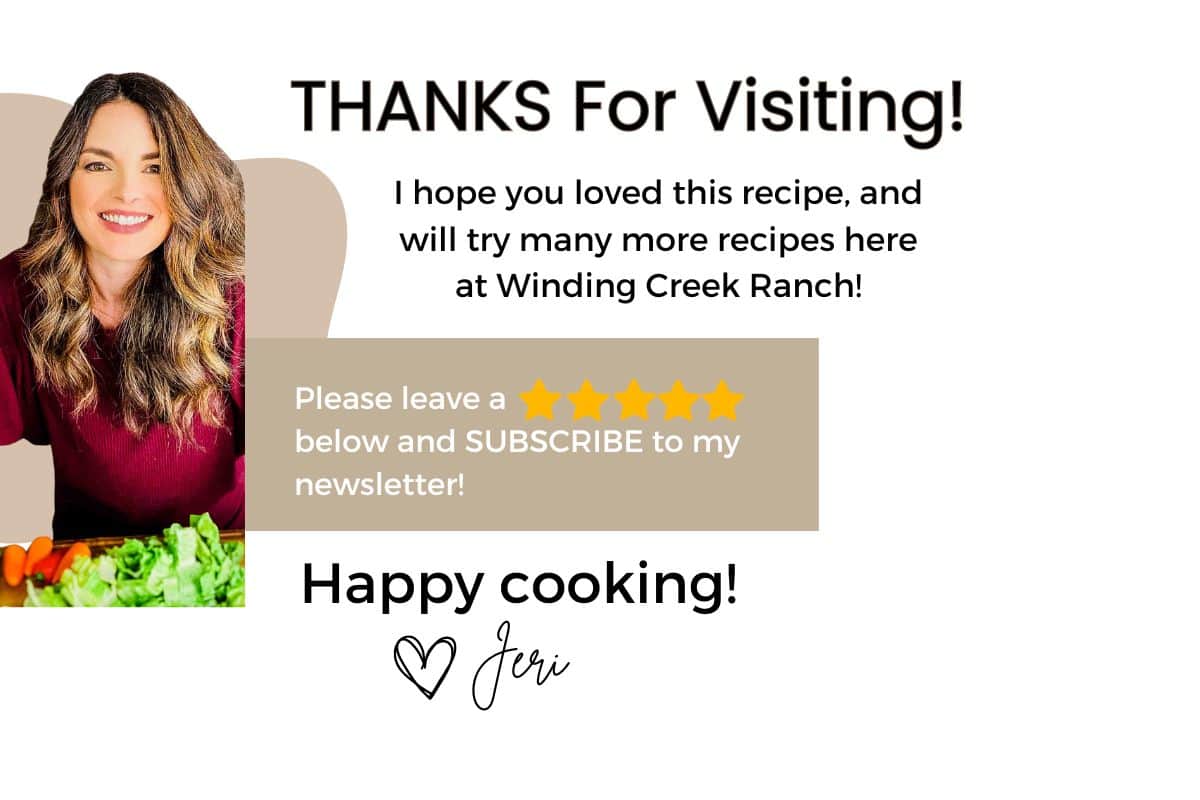 Thank you for visiting Winding Creek Ranch Recipes!