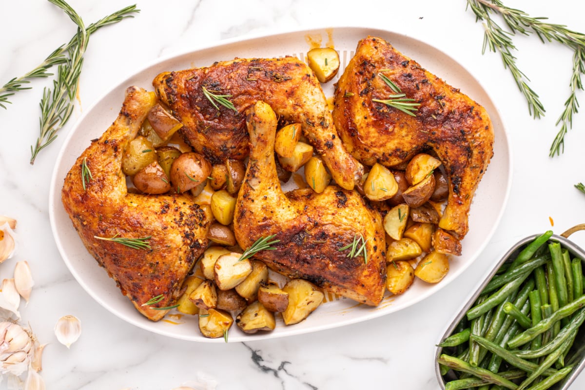 Rosemary Garlic Chicken Quarters – Family Fresh Meals